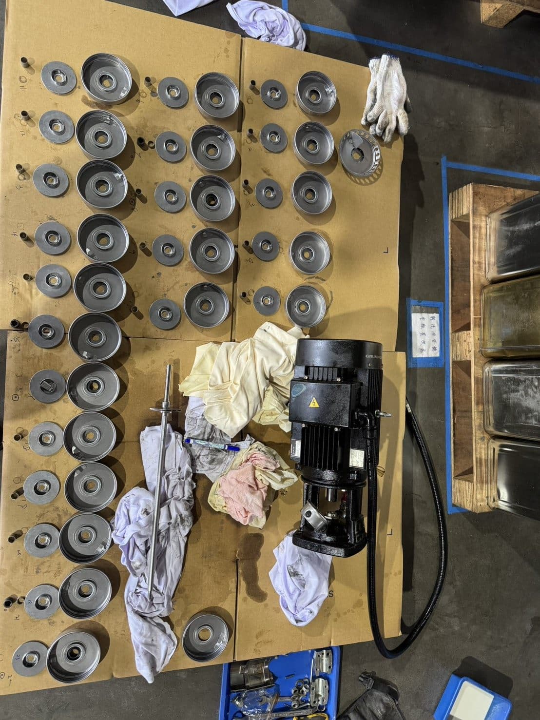 Pump room equipment installation